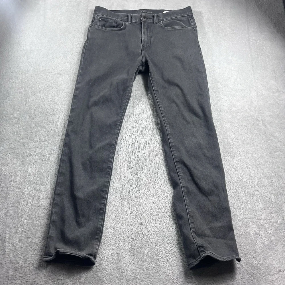 Banana Republic Traveler Jean 31x30‎ Slim Fit Mens Denim Pants Gray